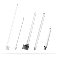 Antennes Omnidirectionnelles Blanches Multibandes Verticales Extérieures en Fibre de Verre WiFi Lora GSM 4G 5G
