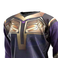Maillot de cyclisme high-tech tissu de refroidissement respirant antibactérien Pro Fit sport chemise décontractée motif tricoté solide