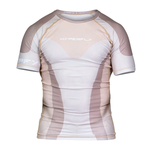 Camisetas de Compresión Transpirables Ecológicas OEM de Manga Corta, Totalmente Sublimadas, con Protección UV, Talla y Logotipo Personalizados, Hechas en Pakistán - Product Image 1