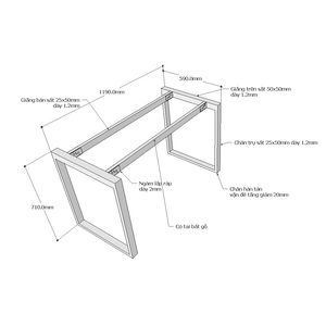HCRT002 Manteaux pour femmes 120x60 Repose-pieds de bureau avec cadre en fer 25x50 Montage facile - Product Image 4