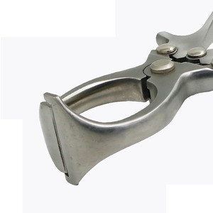 คีมตัดคอสเเตนเลสใช้ซ้ำได้อุปกรณ์สัตวแพทย์สำหรับการดูแลสุขภาพสัตว์ที่เข้ากันได้กับเข็มฉีดยาสัตวแพทย์ - Product Image 5