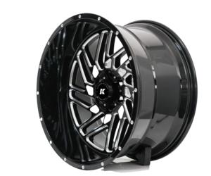 Rines Kipardo de Lujo de 18 Pulgadas con Diseño Multirradio y Offset Cero, Acabado Fresado para Dodge Ram, Nissan Titan, <span class=keywords><strong>Hummer</strong></span> H2, SUV y Camionetas - Product Image 4