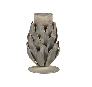 Bougeoir autoportant en métal personnalisable en forme de pilier classique pour la décoration du salon ou les tables romantiques - Product Image 1