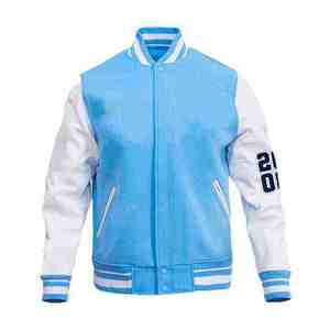 New Style Plus Size Men's Varsity Jackets Wholesale Blank Street Wear Leather Sleeves Letterman Jacket - Product Image 6