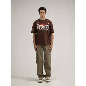 Camiseta V2 Racer 100% Algodón Orgánico, Tela de Seda de Hielo Suave y Compresa, 220 Gramos, Camisetas Estampadas Sólidas, Etiqueta Personalizada, Impresión Serigráfica - Product Image 3