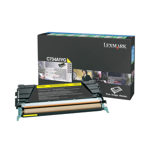 ผงหมึกคุณภาพสูงจากญี่ปุ่น สีเหลือง สำหรับเครื่องพิมพ์ Lexmark C734A1YG พร้อมชิป - Product Image 1