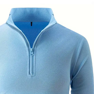 เสื้อเชิ้ตแขนยาวผู้ชายคุณภาพสูง ผ้าฝ้าย 100% สกรีนโลโก้ตามสั่ง ปักลาย 3 มิติ สไตล์พังก์ ไซส์ใหญ่ สำหรับเล่นกอล์ฟ - Product Image 4