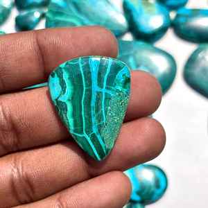Lote de cabujón de malaquita crisocola, venta al por mayor, piedras preciosas raras naturales, calidad de grado superior - Product Image 1