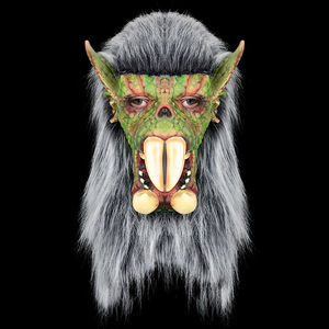 Masque de <span class=keywords><strong>casque</strong></span> en latex <span class=keywords><strong>HLC</strong></span> fourni par le fabricant, masque intégral réaliste effrayant pour personnage de film, accessoire de cosplay pour fête d'Halloween, vente en gros - Product Image 4