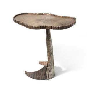 Table d'appoint ronde en métal au design exclusif, table basse de qualité antique, taille personnalisée, en aluminium et laiton - Product Image 4