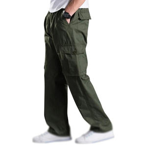 Pantalones Cargo informales de alta calidad para hombre, cierre de botón, pantalones Cargo de estilo de bolsillo transpirables de alta calidad para hombre - Product Image 2