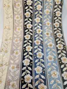 Accesorios de ropa, decoración de Arte de tela, flores de organza, encaje bordado de encaje colorido - Product Image 2