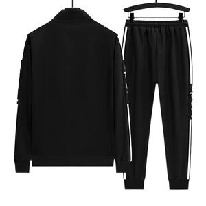 Conjuntos de sudaderas con capucha de otoño e invierno para hombre, sudaderas con capucha de lana a la moda, pantalones de marca, traje informal para correr, chándal, sudadera, jersey para mujer - Product Image 3