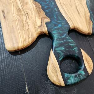 Tabla de Cortar de Bambú de Diseño Moderno, Tabla para Verduras/Quesos, Sostenible, Duradera, con Logotipo de Madera Personalizado con Láser, Bloques, Embalaje Individual - Product Image 1