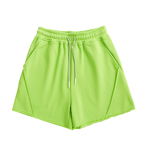 Shorts de Felpa Francesa para Mujer, Transpirables, con Logotipo Personalizado, 100% Algodón, Alta Calidad, Personalizables - Product Image 3