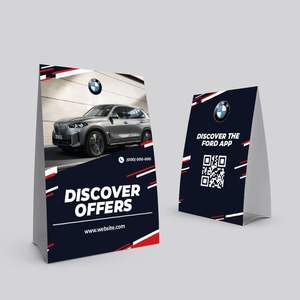 Hira Print Solutions Custom <b>Tent</b> <b>Card</b> for Dealership-Made in India - Product Image 1