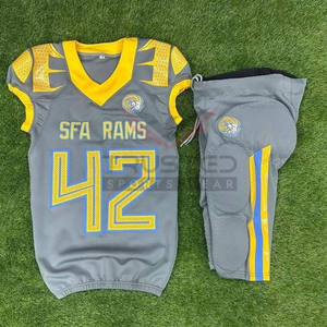 Uniforme de Fútbol Americano Personalizado con Cuello en V, Manga Corta, Color Sólido, 2025, Alta Calidad, Hecho a Medida, Secado Rápido y Transpirable - Product Image 5