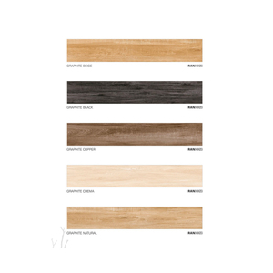 Carreaux de sol/mur en porcelaine aspect bois rustique antidérapant moderne Europe 200x1200mm 800x800mm, intérieur blanc brun gris finition mate - Product Image 2