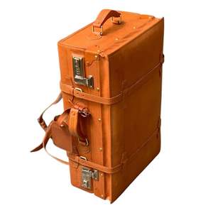 Cofre y mochila de viaje de cuero convertible de expedición hecha a mano de la mejor calidad, caja de viaje de cuero con correas para mochila - Product Image 6