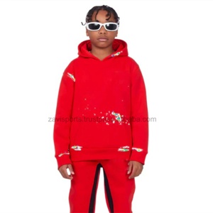 Ensemble de survêtement pour enfants en gros, sweat-shirt et pantalon de jogging pour garçons, tenue de sport décontractée en polaire, survêtement en polaire pour garçons - Product Image 1