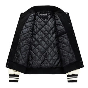 Chaquetas de Moda con Forro Acolchado, Parches Personalizados, Chaqueta Universitaria de Lana para Hombre, Estilo Bomber, Béisbol, Varsity - Product Image 2