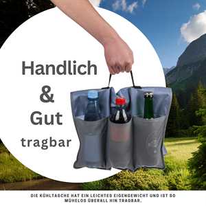 Bolsa de Ciclismo de Cuero Estilo Deportivo, Enfriador de Bebidas con 6 Compartimentos, Tamaño Personalizable para Ciclismo - Product Image 4