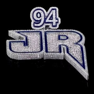 Moissanite ronde glacée 31 carats plaqué or Style mignon pendentif personnalisé pour hommes en argent sterling 925 - Product Image 4