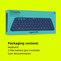 Clavier ergonomique russe personnalisé pour PC et mobile pour Logitech K380 pour le bureau et les jeux Connectivité sans fil BT avec ordinateur portable iPad Ta