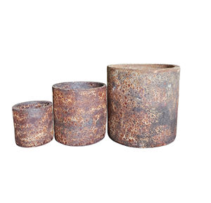 El más vendido, macetas de cilindro de cerámica esmaltada Atlantis de alta calidad, macetas para uso doméstico, maceta de arcilla, suministros de jardín, adornos - Product Image 3