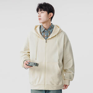 Nouveau sweat-shirt unisexe personnalisé avec logo brodé, en polaire anti-rétrécissement, coupe ample, polyester/coton, couleur unie, pour l'hiver - Product Image 3