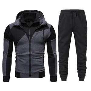 Survêtement de jogging en coton coupe étroite OEM pour hommes avec logo personnalisé 100% survêtements de fitness en molleton de coton survêtements sur mesure - Product Image 2