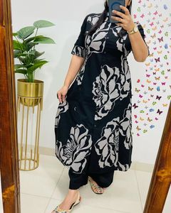 Conjunto de Cordón de Algodón Premium de la Mejor Calidad de Boutique India para Mujeres y Niñas, Conjunto de Cordón de Algodón para Oficina y Uso Diario - Product Image 3