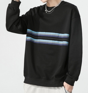 Sweat-shirt à capuche épais en coton 100% uni, col rond, personnalisé, brodé, streetwear, luxe, pour hommes - Product Image 3