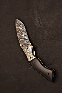 Cuchillo de Cocina de Acero de Damasco con Hoja Fija y Mango de Madera de 12 Pulgadas, Forjado en Pakistán, OEM - Product Image 6