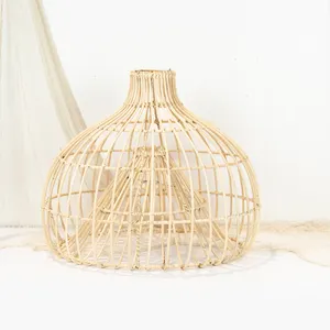 Hot trend paralume in rattan new hand weave lampadario lampade lampade a sospensione paralumi in vimini per la decorazione domestica