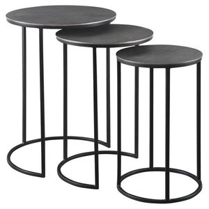 Enamel Irregular Style <b>Nesting</b> <b>Tables</b> Set New Custom Home Decoration <b>Nesting</b> Coffee <b>Table</b> Three Piece of Set furniture - Product Image 6