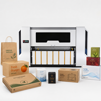 Impresora Digital Industrial de Una Sola Pasada para Cajas de Pizza, Máquina de Impresión de Inyección de Tinta HP I4 de Alta Velocidad para Embalajes Corrugados