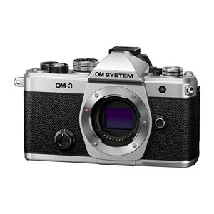 Appareil photo système Micro Four Thirds avec capteur empilé BSI 20 MP et stabilisation d'image 5 axes pour l'action et le sport, couleur argent - Product Image 1