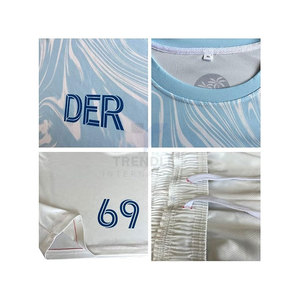Maillot de football personnalisé pour adultes, nom d'équipe, numéro, logo personnalisés, unisexe, 100% polyester, imperméable, séchage rapide, uniforme de sport court - Product Image 5
