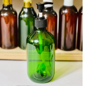 500ml Recyclable Bleu En Plastique Pet Bouteille avec Pompe pour Shampooing Gel Douche Corps Lavage Lotion Crème Cosmétique Emballage Made Vietnam - Product Image 3