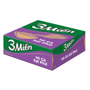 Fideos Instantáneos 3Mien Sabor Pollo Estilo Pho, Paquete de 65g, Hecho en Vietnam, Serie Gold - Product Image 2