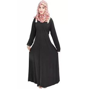 Abaya pour femmes, 100% matière pure, vente en gros, élégante, manches longues, confortable, coupe ample, quatre saisons, belle, traditionnelle, musulmane - Product Image 3
