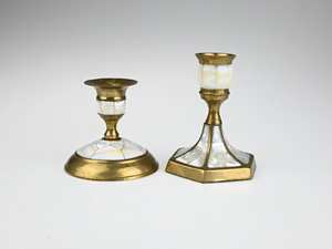 Soporte de vela de pescado de latón hecho a mano de Venta caliente con mesa de Incrustaciones de nácar decorativa utilizada en el hogar y las fiestas portavelas - Product Image 6