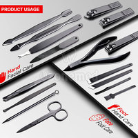 Kit de manucure complet avec coupe-ongles Poussoirs à cuticules et limes Kit de manucure Premium pour des ongles parfaits