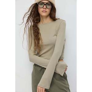 Camiseta Esencial Casual de Manga Larga con Cuello Redondo 100% Poliéster - Product Image 3