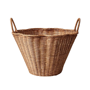 Panier de rangement en rotin festonné, fabrication vietnamienne, vente en gros, écologique, tissé en osier, décoration de table, organisateur pour la maison - Product Image 1