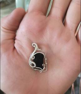 อินเทรนด์สไตล์เครื่องประดับจี้ห่อลวดยาว Labradorite จี้อัญมณีเรียบจี้เงิน 925 สําหรับเครื่องประดับวันครบรอบ - Product Image 3