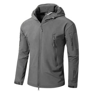 Veste de sport décontractée imperméable à col montant léger pour hommes veste coupe-vent Softshell en tissu enduit d'été - Product Image 5