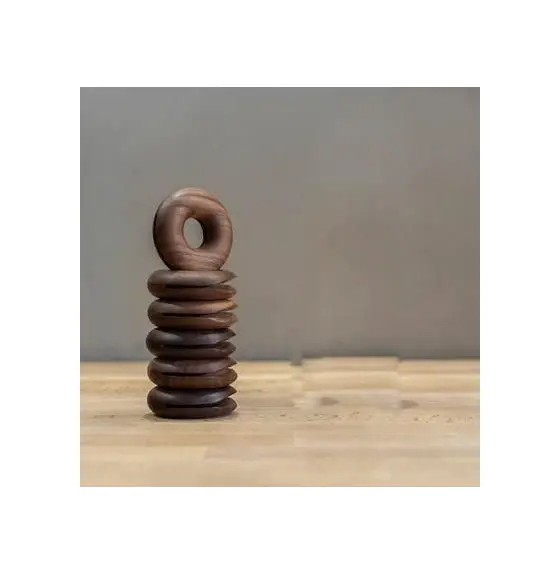 खाद्य बैग कॉफी बैग क्लैंप प्यारा डोनट आकार के लिए उत्कृष्ट गुणवत्ता वाली स्टीम बीच लकड़ी की डोनट सीलिंग क्लिप सर्वोत्तम मूल्य पर