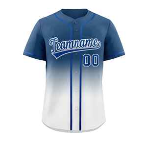 Jersey de béisbol de moda degradado Jersey de béisbol de Estilo Vintage para equipos al por mayor Jersey de béisbol deportivo sublimado Dryfit - Product Image 3